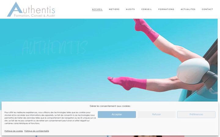 Screenshot of authentis.net