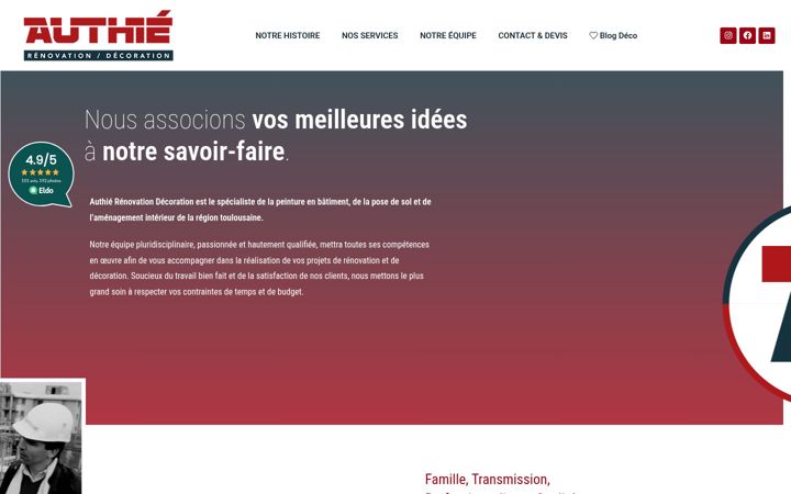 Screenshot of authie-renovation.com
