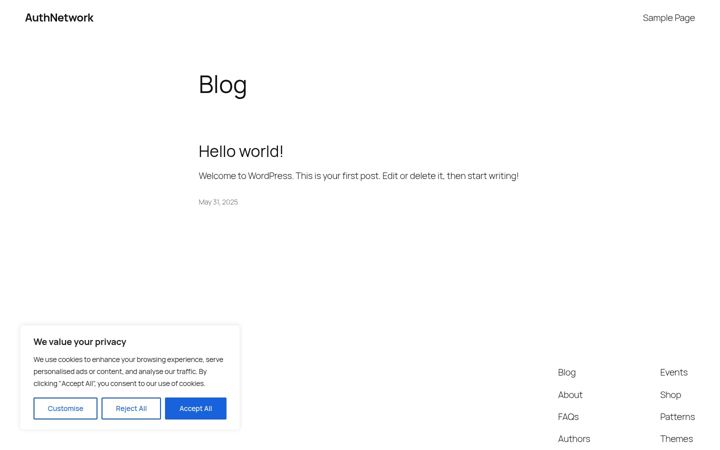 Screenshot of authnetwork.hu