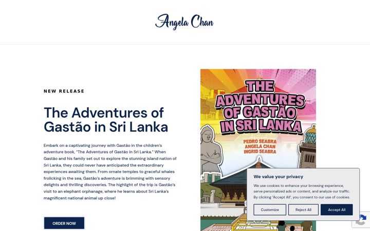 Screenshot ta' authorangelachan.com
