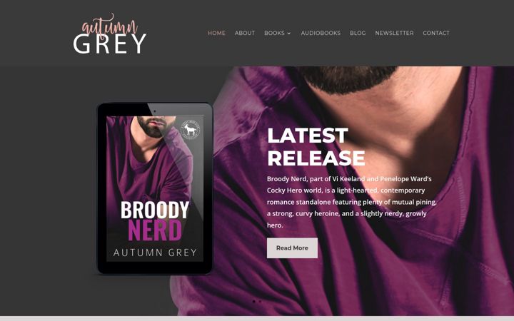 Screenshot of authorautumngrey.com