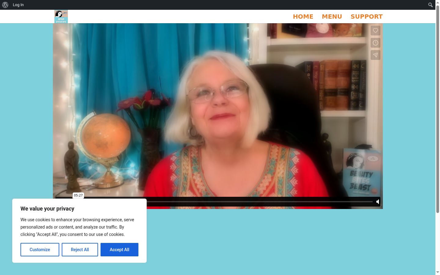 Capture d'écran de la bannière de consentement affichée avant toute interaction