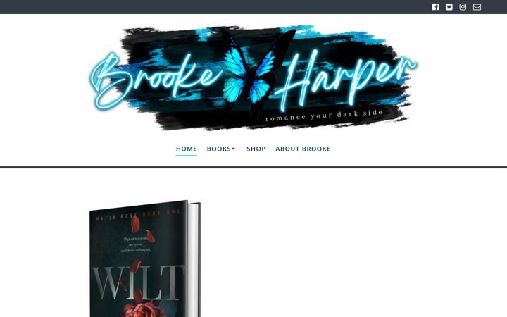 Screenshot ta' authorbrookeharper.com