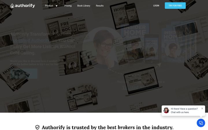 Snímek obrazovky authorify.com