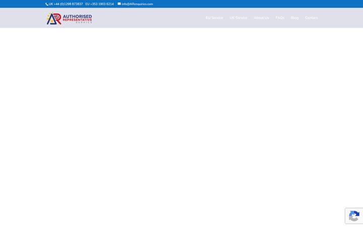 Screenshot of authorisedrepresentativeservice.com