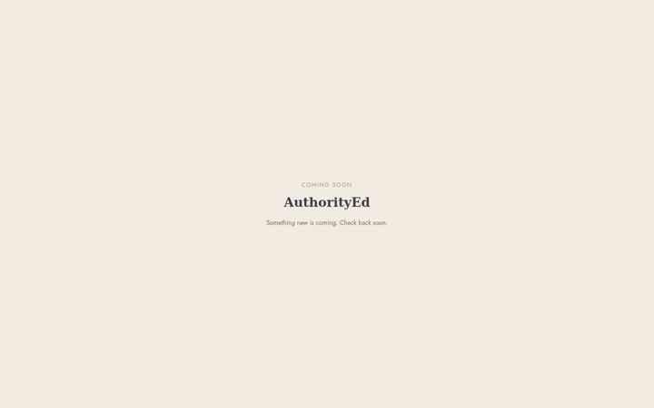 Screenshot of authorityed.com