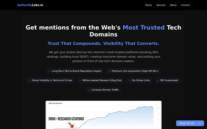 Screenshot of authoritylabs.io