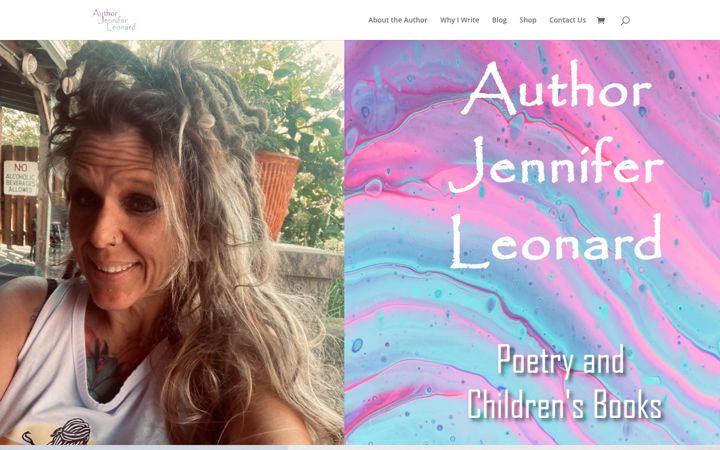 Screenshot of authorjenniferleonard.com