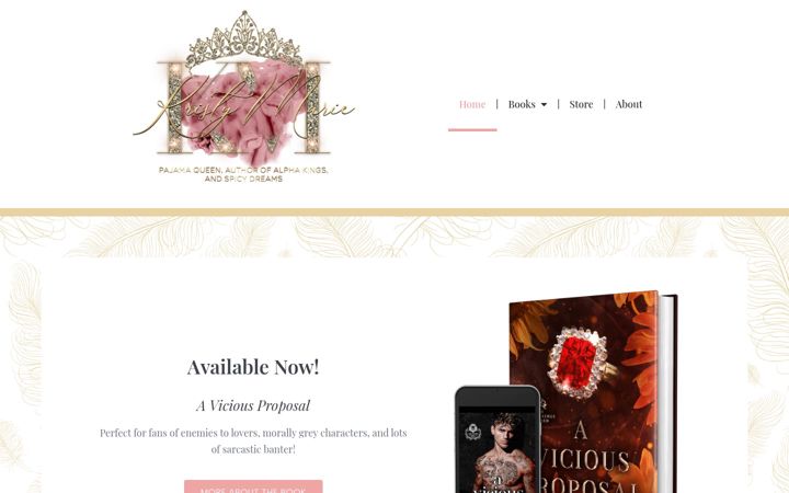 Screenshot of authorkristymarie.com