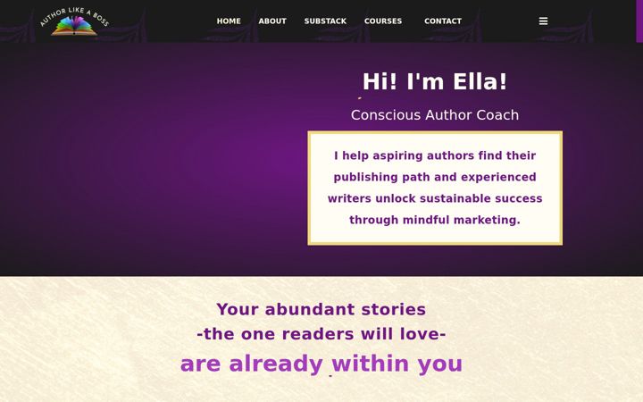 Screenshot stránky authorlikeaboss.com