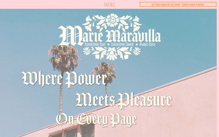 Screenshot of authormariemaravilla.com