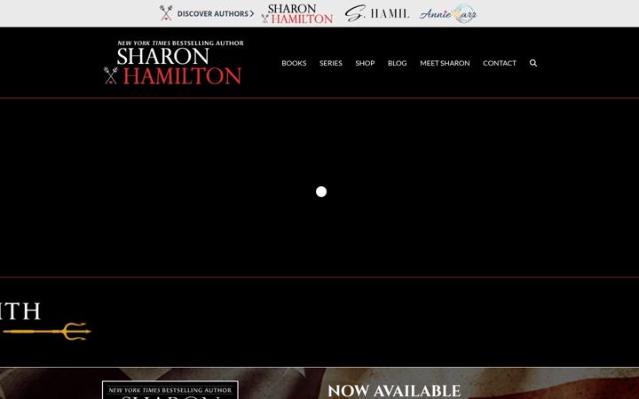 Screenshot di authorsharonhamilton.com