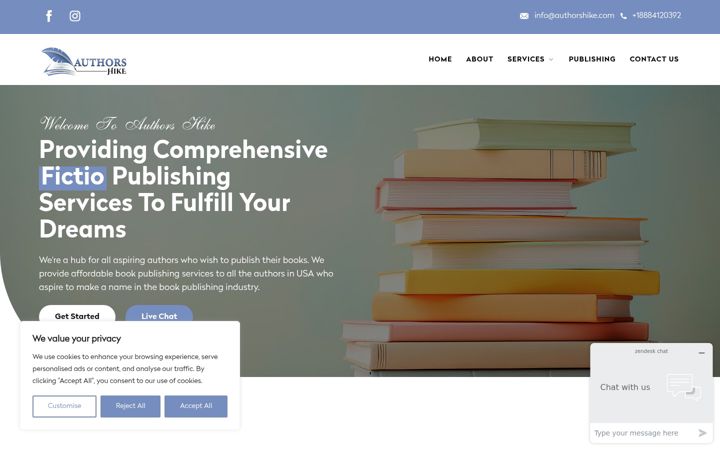 Screenshot of authorshike.com