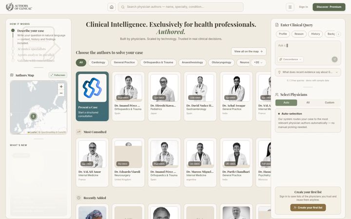 Screenshot di authorsofclinical.com