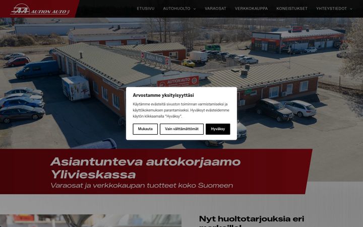 Screenshot van autionauto.fi