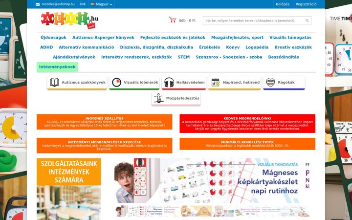 Screenshot of autishop.hu