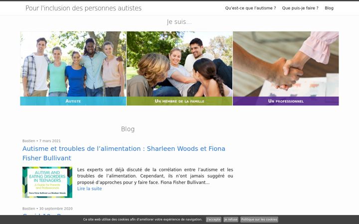 Screenshot of autism-friendly.fr
