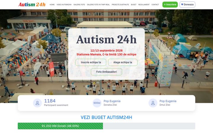 Screenshot of autism24h.ro