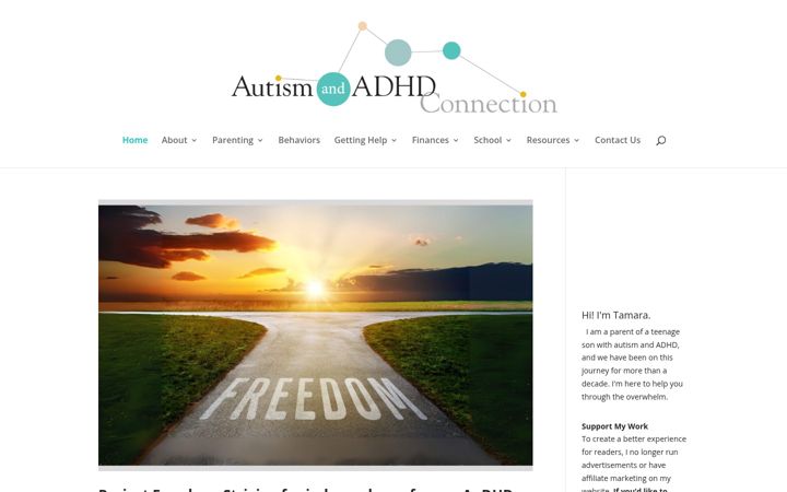 Screenshot of autismadhdconnection.com