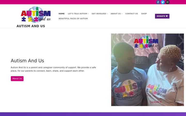 Ekraanipilt saidist autismandus.org