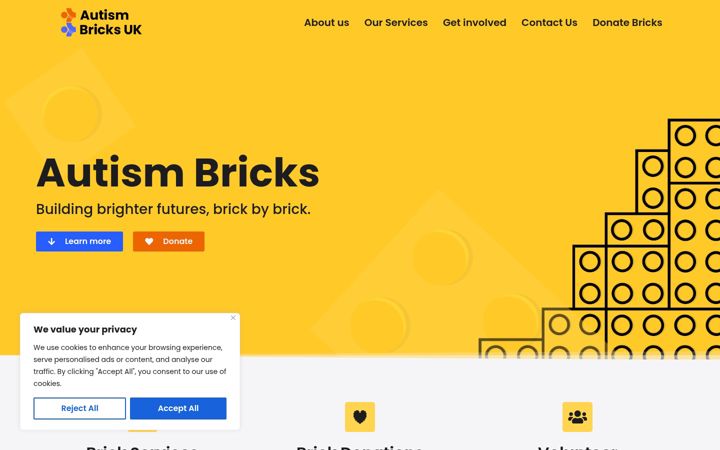 Screenshot of autismbricksuk.org