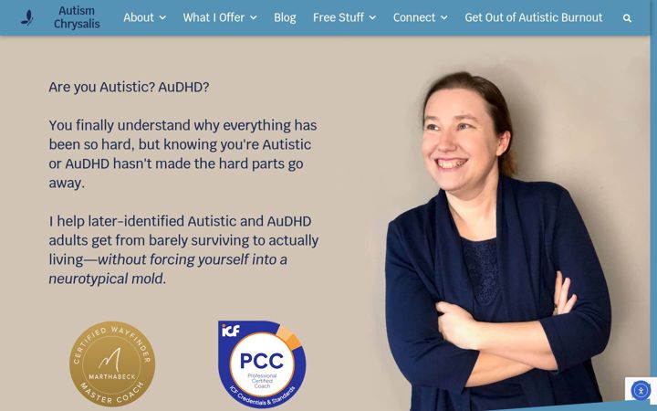 Screenshot von autismchrysalis.com