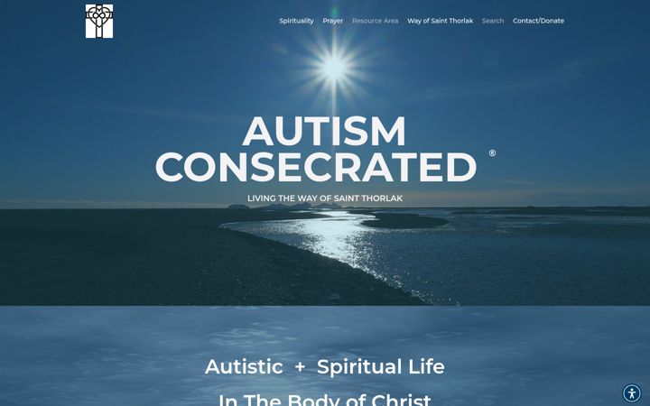 Ekrano kopija autismconsecrated.com