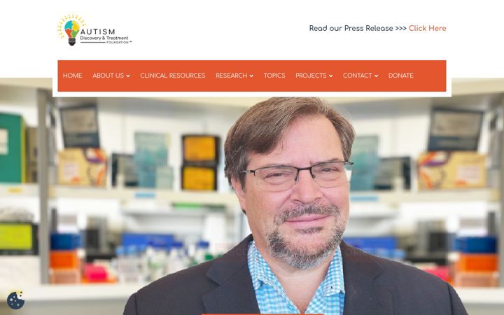 Screenshot of autismdiscovery.org