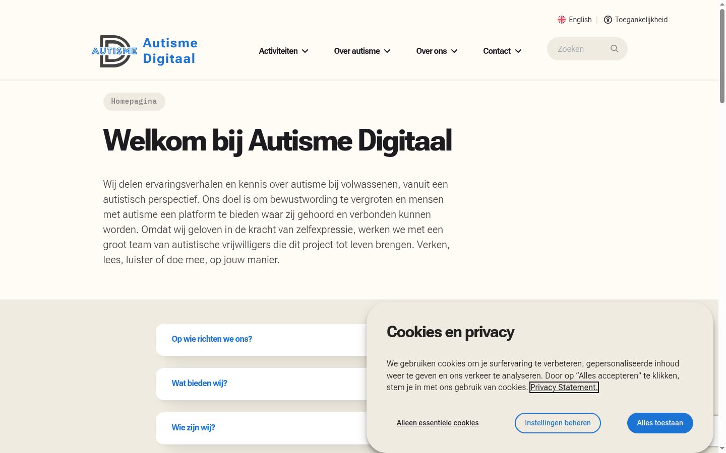 Sutikimo reklamjuostės, rodytos prieš bet kokią sąveiką, ekrano kopija