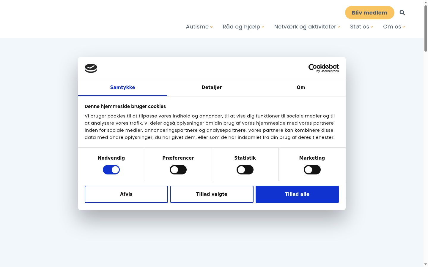 Sutikimo reklamjuostės, rodytos prieš bet kokią sąveiką, ekrano kopija
