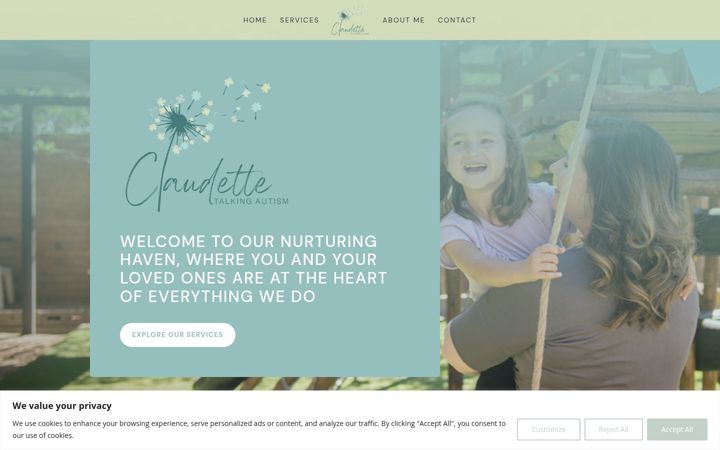 Screenshot of autismhelp.co.za