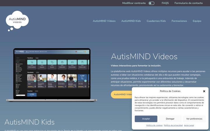 Screenshot von autismind.com