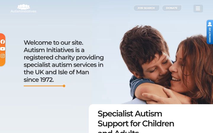 Screenshot of autisminitiatives.org