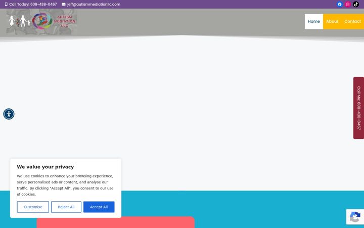 Screenshot of autismmediationllc.com