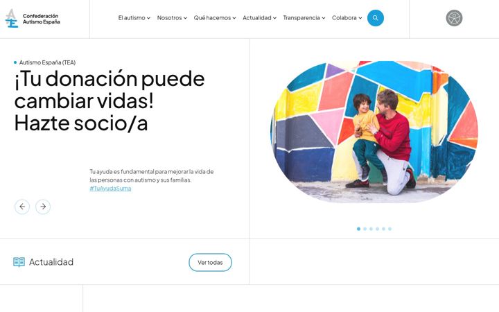 Skjermbilde av autismo.org.es