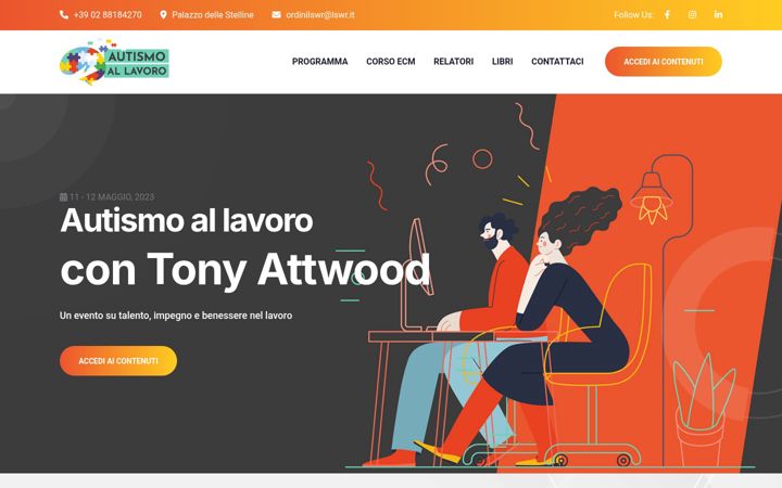 Screenshot of autismoallavoro.it