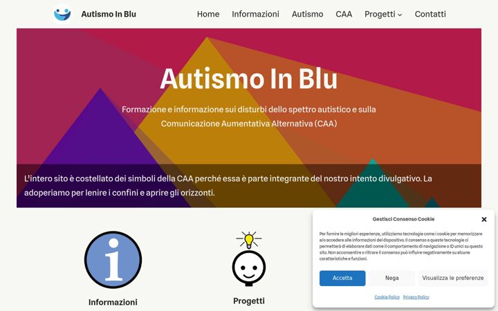 Screenshot of autismoinblu.it