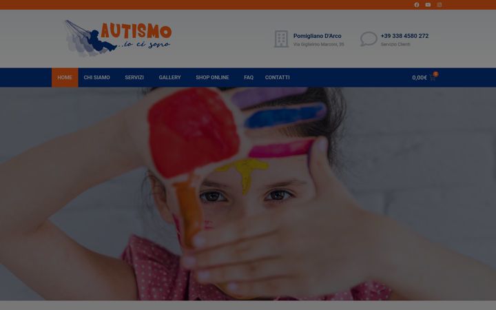 Screenshot of autismoiocisono.it