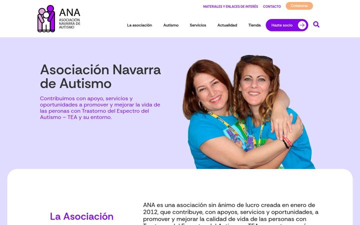 Screenshot of autismonavarra.com