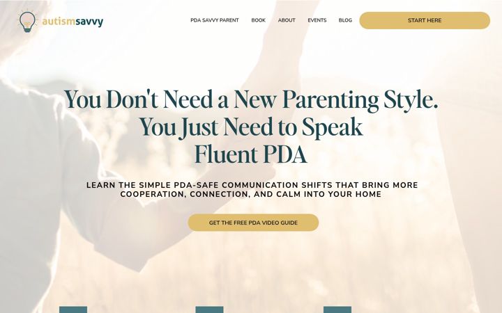 Screenshot of autismsavvy.com