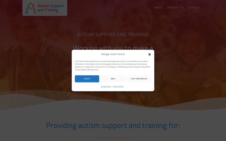 Screenshot von autismsupportandtraining.co.uk