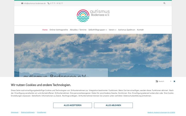 Screenshot of autismus-bodensee.de
