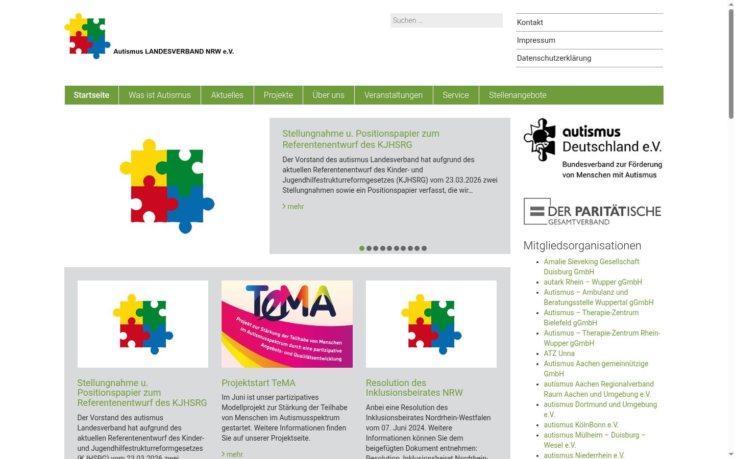 Screenshot des Einwilligungsbanners vor jeglicher Interaktion