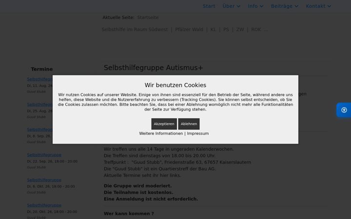Screenshot of autismus-leben.de