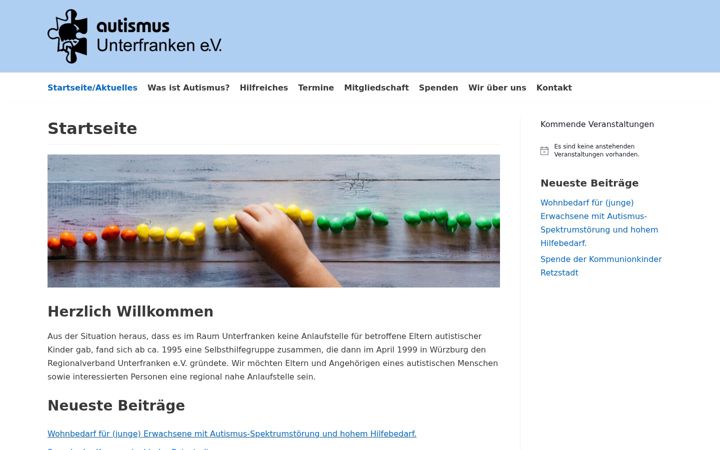 Zrzut ekranu autismus-ufr.de