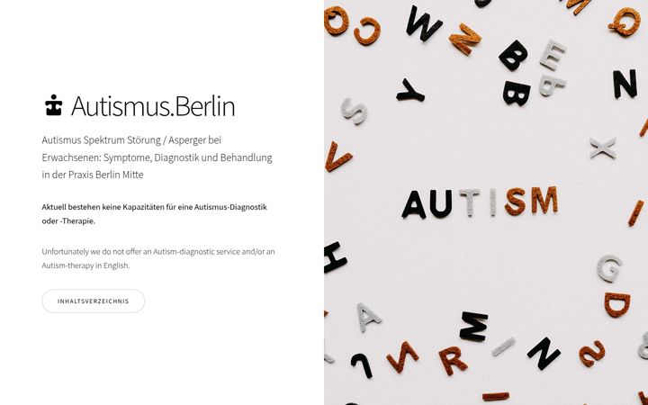Screenshot of autismus.berlin