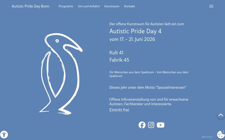 Screenshot of autisticpridedaybonn.de