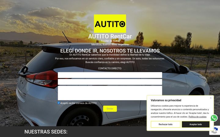 Screenshot of autitorentcar.com.ar