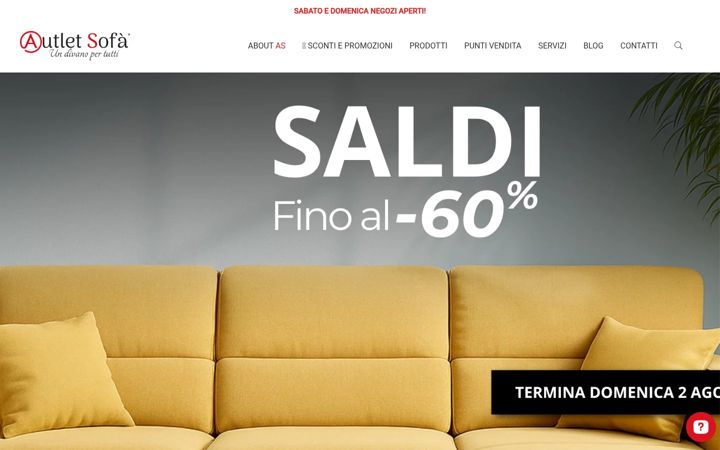 Screenshot of autletsofa.it