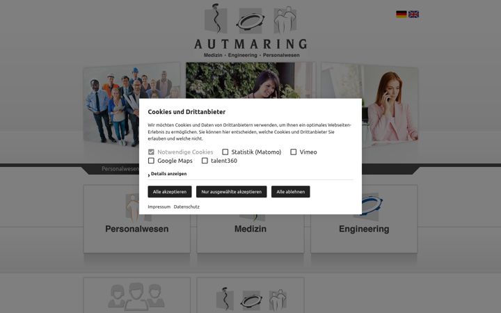 Screenshot of autmaring.eu